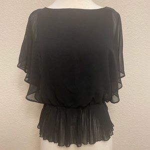 Black Flowy Blouse